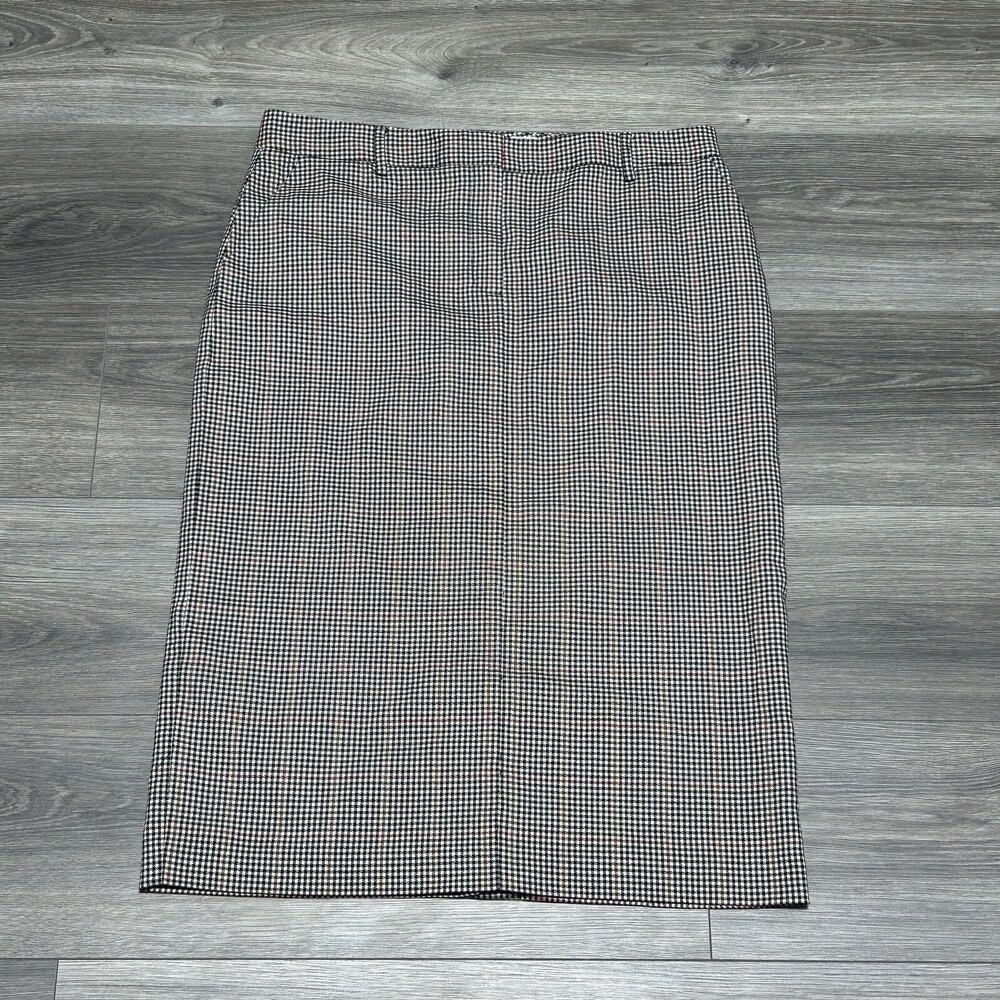 Vince Camuto Multicolor Houndstooth Skirt Size 12